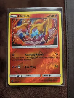 Moltres 38/214 Reverse Holo Rare Sun & Moon Lost Thunder NM - Pokemon TCG - Image 1