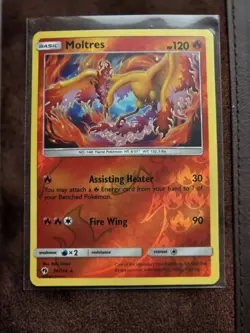 Moltres 38/214 Reverse Holo Rare Sun & Moon Lost Thunder NM - Pokemon TCG - Image 2