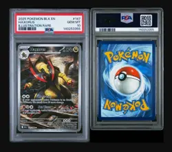 2025 POKEMON BLK EN-BLACK BOLT ILLUSTRATION RARE #147 HAXORUS PSA 10 - Image 3