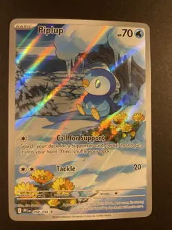 2025 Pokemon Phantasmal Flames Piplup Illustration Rare #098/094 VHTF PSA Worthy - Image 1