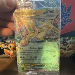 Pokemon Jolteon ex Prismatic Evolutions Promo Holo 030/131 260HP Flashing Spear - Image 1
