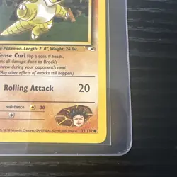 Brock’s Sandshrew 1st edition Gym Heroes 71/132 WOTC vintage Pokemon - Image 5