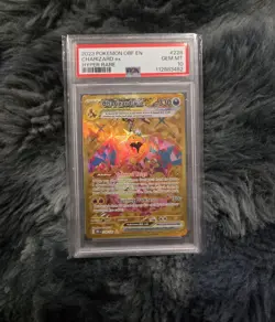 2023 Pokemon Obsidian Flames Charizard EX Hyper Rare Gold #228 PSA 10 - Image 1