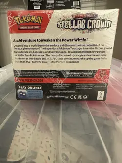 POKEMON TCG SCARLET & VIOLET STELLAR CROWN FACTORY SEALED SV07 BOOSTER BOX - Image 3
