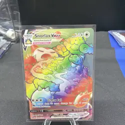 2020 Pokemon TCG - Snorlax Vmax Rainbow - Sword & Shield Secret Rare #206/202 MT - Image 1