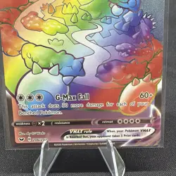 2020 Pokemon TCG - Snorlax Vmax Rainbow - Sword & Shield Secret Rare #206/202 MT - Image 5
