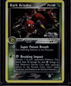 Pokemon TCG Dark Ariados 30/109 Team Rocket Returns Reverse Foil Stamp NM/LP - Image 1