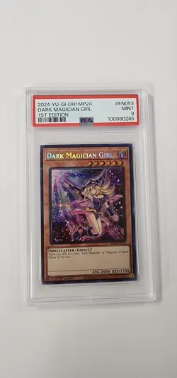 PSA 9 Yugioh Card: 1st Edition Dark Magician Girl MP024-053 - Image 1