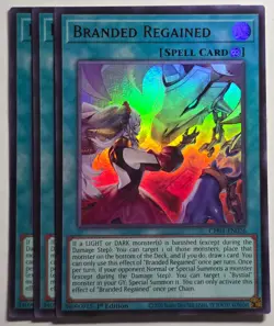 Yugioh x3 Branded Regained CH01-EN026 Ultra Rare 1st Edition - Image 1