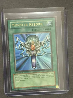 Monster Reborn LOB-118 The Legend of Blue Eyes White Dragon 1st Edition - Image 1