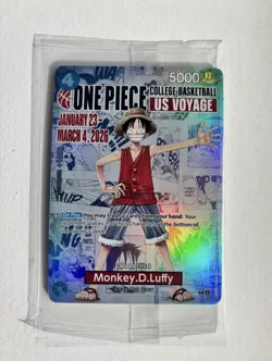 ONE PIECE Monkey D Luffy College Basketball US Voyage Promo 🔥 SEALED 🔥 RARE - Image 1