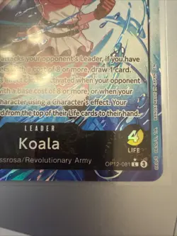 One Piece Legacy Of The Master Koala OP12-081 Leader Alt Art English Nico Robin - Image 3