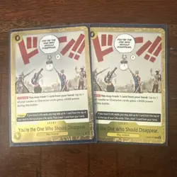 You're The One Who Should Disappear OP06-115 One Piece Trading Card X2 Read Desc - Image 1