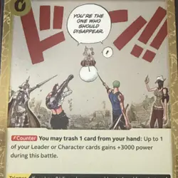You're The One Who Should Disappear OP06-115 One Piece Trading Card X2 Read Desc - Image 2