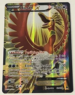 Ho-Oh EX (Full Art) Ultra Rare XY - BREAKpoint Holo 121/122 NM Pokemon Card - Image 1