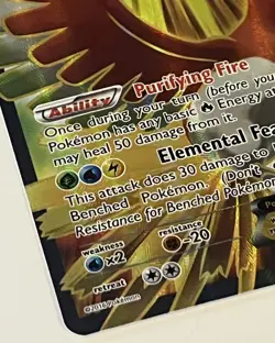 Ho-Oh EX (Full Art) Ultra Rare XY - BREAKpoint Holo 121/122 NM Pokemon Card - Image 2