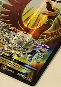 Ho-Oh EX (Full Art) Ultra Rare XY - BREAKpoint Holo 121/122 NM Pokemon Card - Image 3