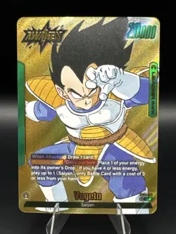 Vegeta FB04-051 Leader Gold Manga Booster 01 Dragon Ball Card English Fusion Wor - Image 1