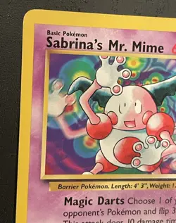 Pokemon Sabrina's Mr. Mime 59/132 Gym Challenge Regular Card Rate Vintage TCG - Image 2
