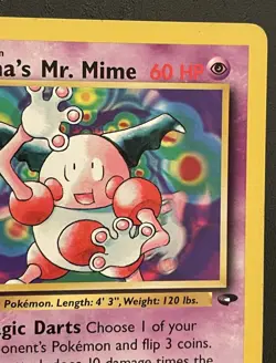 Pokemon Sabrina's Mr. Mime 59/132 Gym Challenge Regular Card Rate Vintage TCG - Image 3