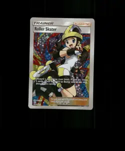 FAN-ART READ DESCRIPTION BELOW HOLO Roller Skater Trainer Card Pokemon Card p1 - Image 1
