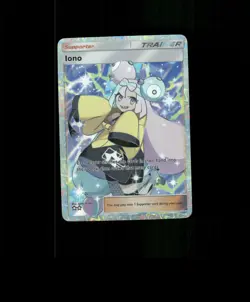 FAN-ART READ DESCRIPTION BELOW HOLO Iono Card Iono Pokemon Card p1 - Image 1