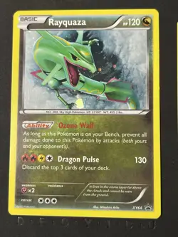 Rayquaza XY64 XY Promos Pokemon Card Cosmos Holo Foil Rare LP - Image 1