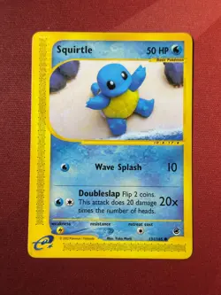 SQUIRTLE 131/165 Expedition NON-HOLO E-Series / E-Reader Pokemon TCG card LP - Image 1