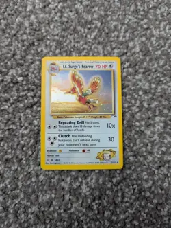Lt. Surge's Fearow 007/132 Gym Heroes Holo Pokemon TCG Vintage Card - Image 1