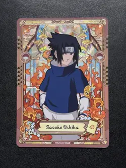 Sasuke Uchiha NRSA01-SP-002L5 Naruto Kayou Heavens Scroll English Card NM - Image 1