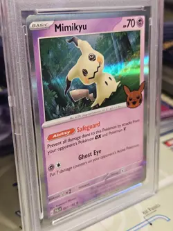 PSA 10 Gem Mint Mimikyu Graded Pokemon Card #097 Trick or Trade 2023 - Image 3