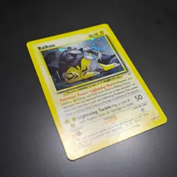 Pokemon Raikou Neo Revelation Holo Rare Unlimited 13/64 Basic 2000 TCG Card NM - Image 3