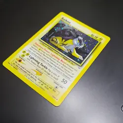 Pokemon Raikou Neo Revelation Holo Rare Unlimited 13/64 Basic 2000 TCG Card NM - Image 4