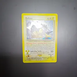 Pokemon Raikou Neo Revelation Holo Rare Unlimited 13/64 Basic 2000 TCG Card NM - Image 5