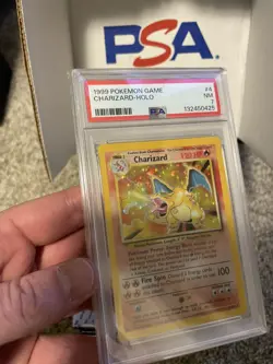 1999 Pokemon Card Base Set 4/102 Charizard Holo Rare - PSA 7 NEAR MINT! - Image 1