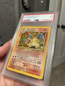 1999 Pokemon Card Base Set 4/102 Charizard Holo Rare - PSA 7 NEAR MINT! - Image 2