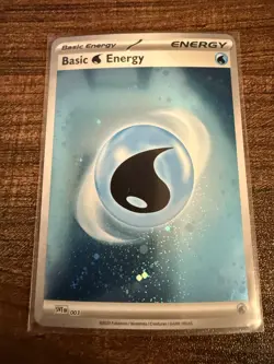 Pokemon Basic Water Energy Cosmos Holo 003 Pokemon Card – Near Mint – SVE - Image 1