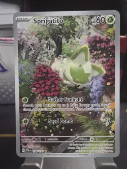 Sprigatito 196/193 SV02: Paldea Evolved Illustration Rare Pokemon Card - Image 3