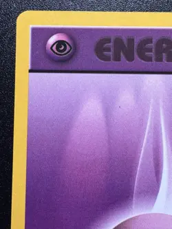 Crimped Miscut Psychic Energy 129/130 Base Set 2 WoTC Pokemon Card Rare NM - Image 3