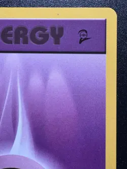 Crimped Miscut Psychic Energy 129/130 Base Set 2 WoTC Pokemon Card Rare NM - Image 4