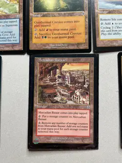 Magic The Gathering Assorted 13 Card Lot Land 1993-2000 Black Border - Image 5