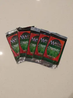 MTG MAGIC THE GATHERING HOMELANDS 1995 5 BOOSTER PACKS SEALED FREE U.S. SHIPPING - Image 1
