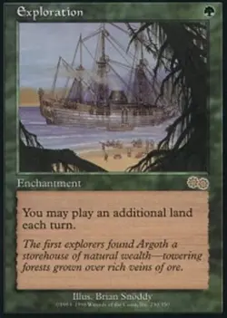 MTG Exploration, Heavy Play, English Urza's Saga - Image 1
