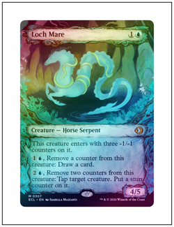 1x Loch Mare, Showcase Art Foil, Lorwyn Eclipsed, Magic MTG NM - Image 1