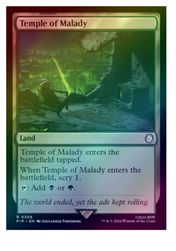Temple of Malady - Foil Fallout MTG - Image 1
