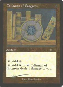 MTG Talisman Of Progress (1052) *Etched Foil* Secret Lair: Dan Frazier MT/NM - Image 1