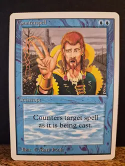 MTG Counterspell Unlimited Edition Instant Uncommon Blue Magic the Gathering - Image 1