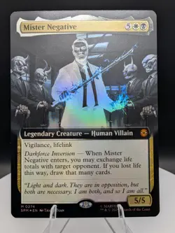 Mister Negative (Borderless) FOIL: Spider-Man MTG (NM) - Image 1