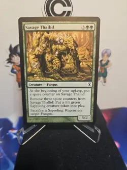 Magic the Gathering Time Spiral Creature Savage Thallid Green (Excellent) - Image 1