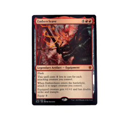Embercleave Throne of Eldraine 120/269 Regular Artifact Red Mythic Near Mint - Image 1